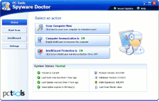 Spyware Doctor Main Window