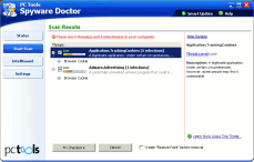 Spyware Doctor Results