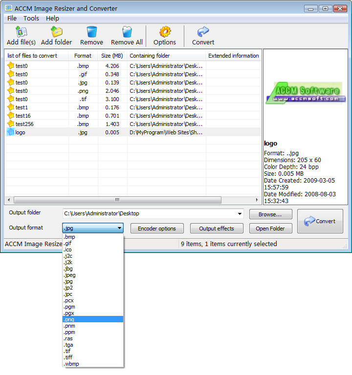 ACCM Image Resizer and Converter