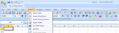 Classic Style Menus and Toolbars for Microsoft Excel 2007