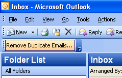 Remove Duplicate Emails for Outlook screen shot