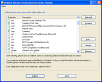 Unblock Blocked Unsafe Attachments for Outlook